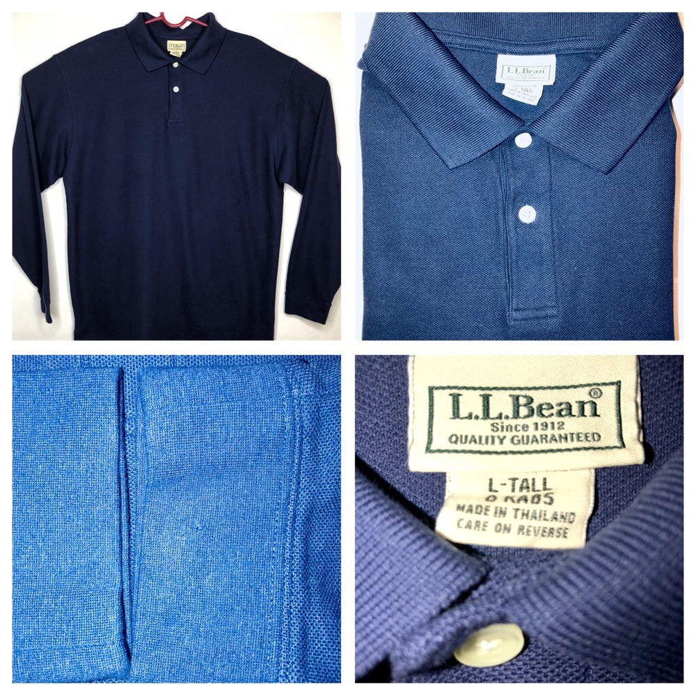 L.L. Bean polo long sleeve tall size